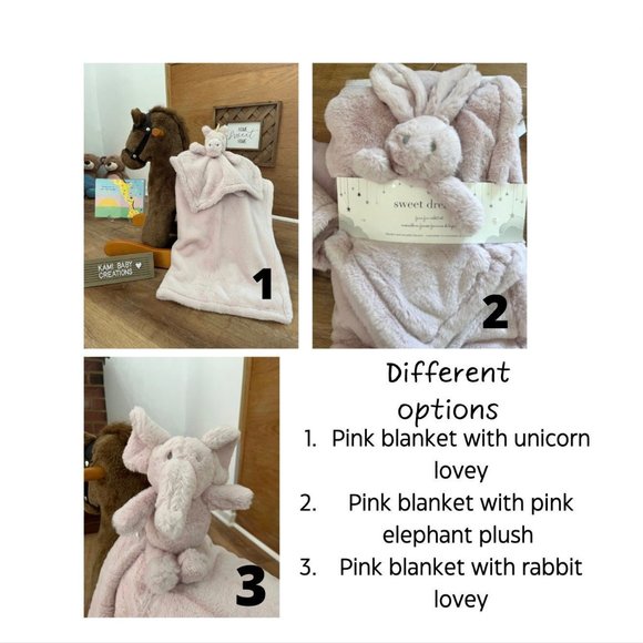 Embroidered Custom Baby Blanket gift set - Picture 4 of 10